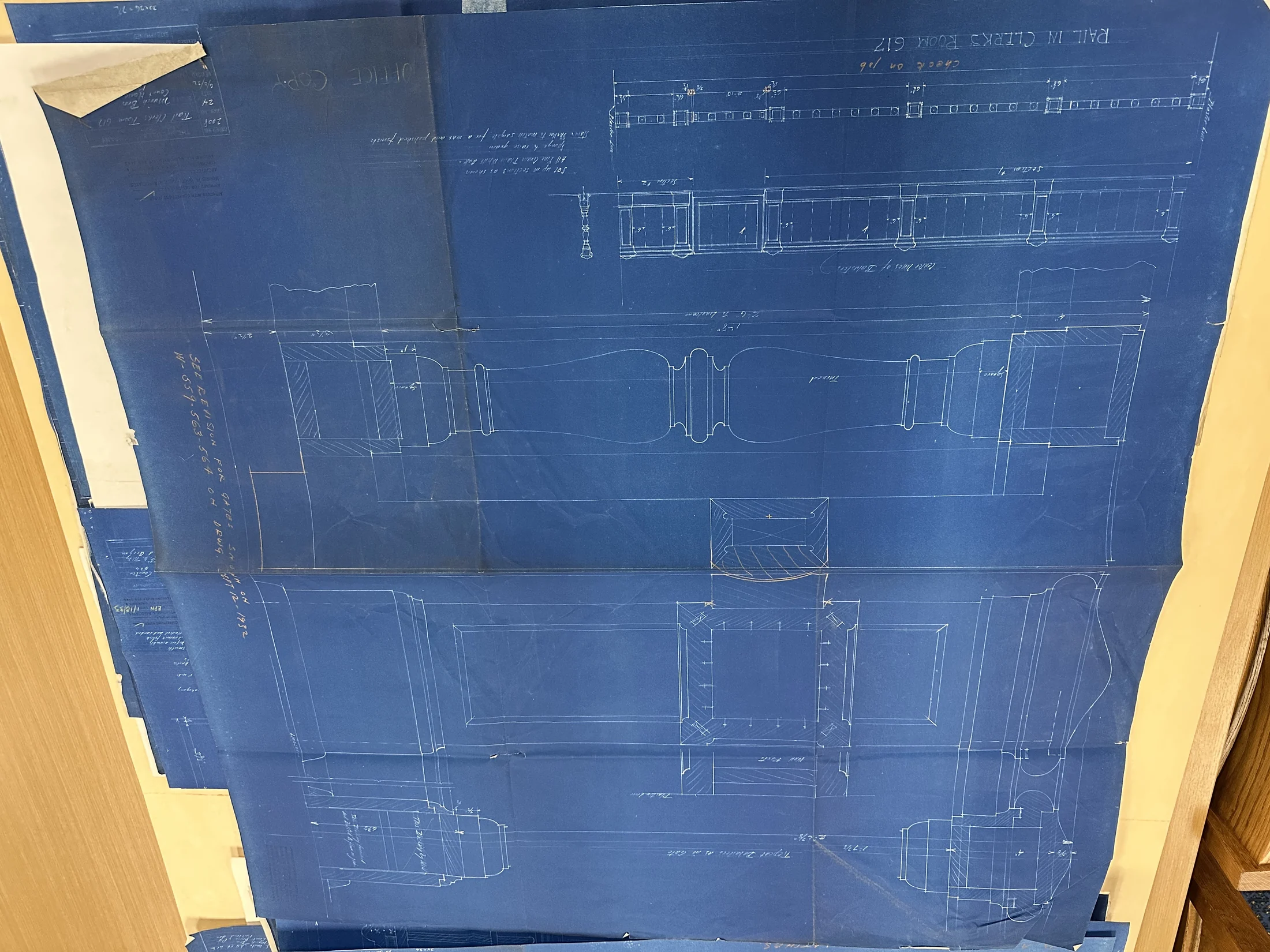 Rail in Clerk’s Room 617