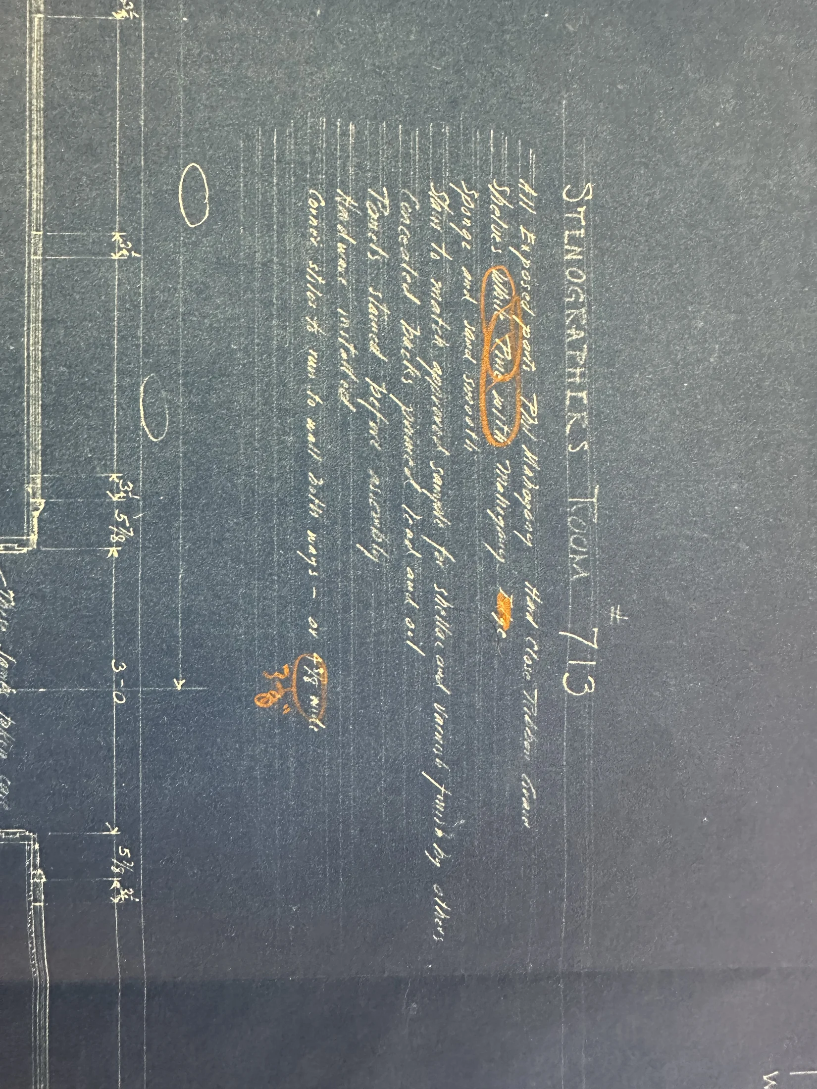 Stenographer’s Room 713—materials close-up