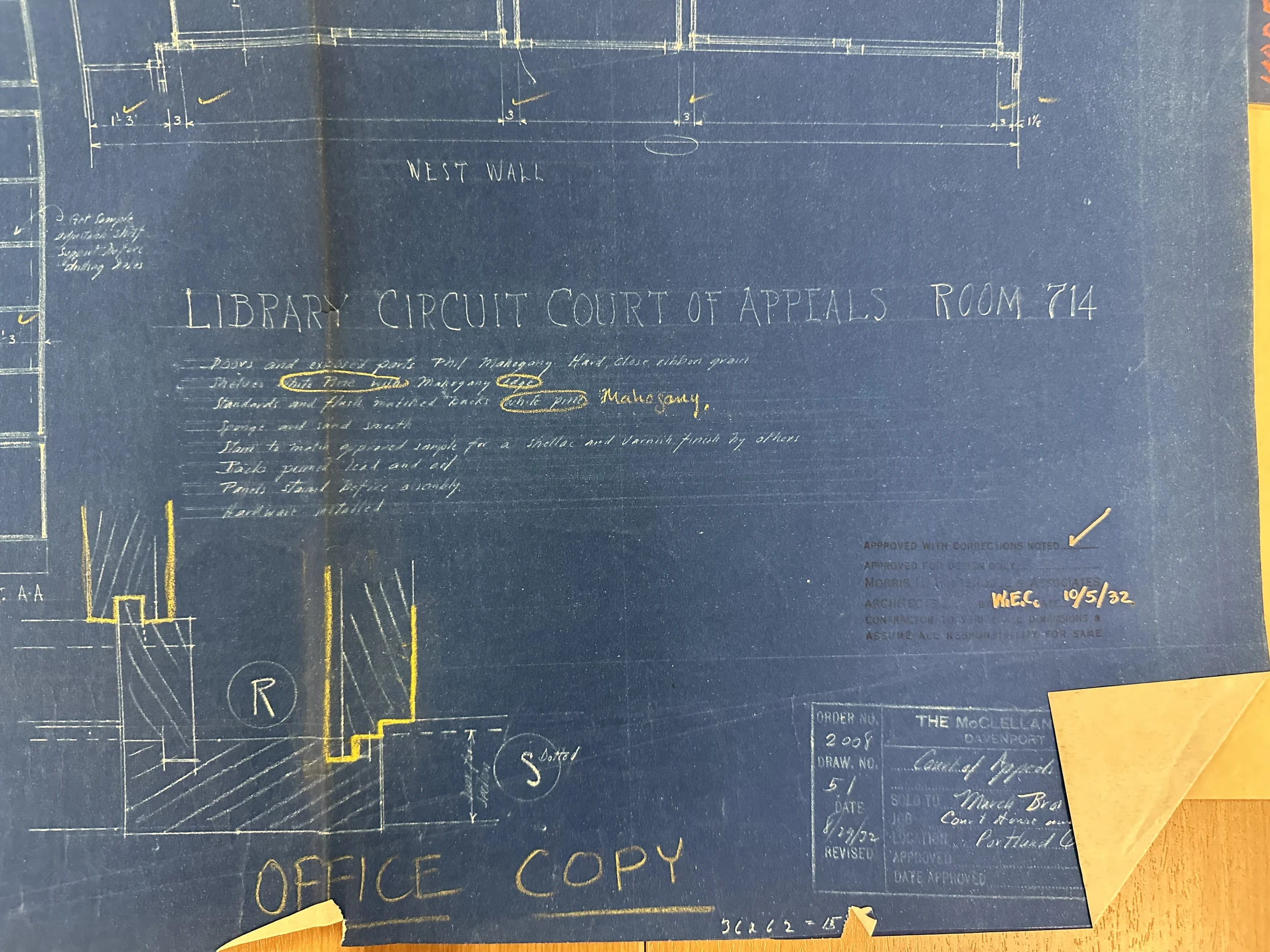 Library, Circuit Court of Appeals—title block/detail