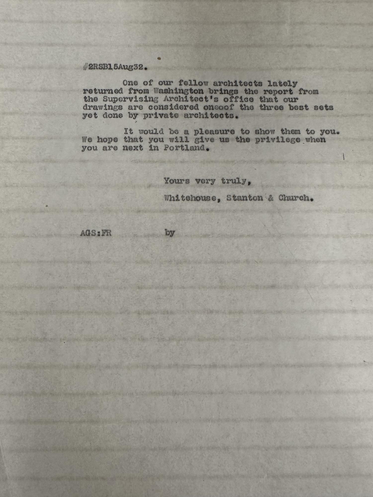 Letter to Rep. Butler, page 2 — drawings among the three best sets, Aug 1932