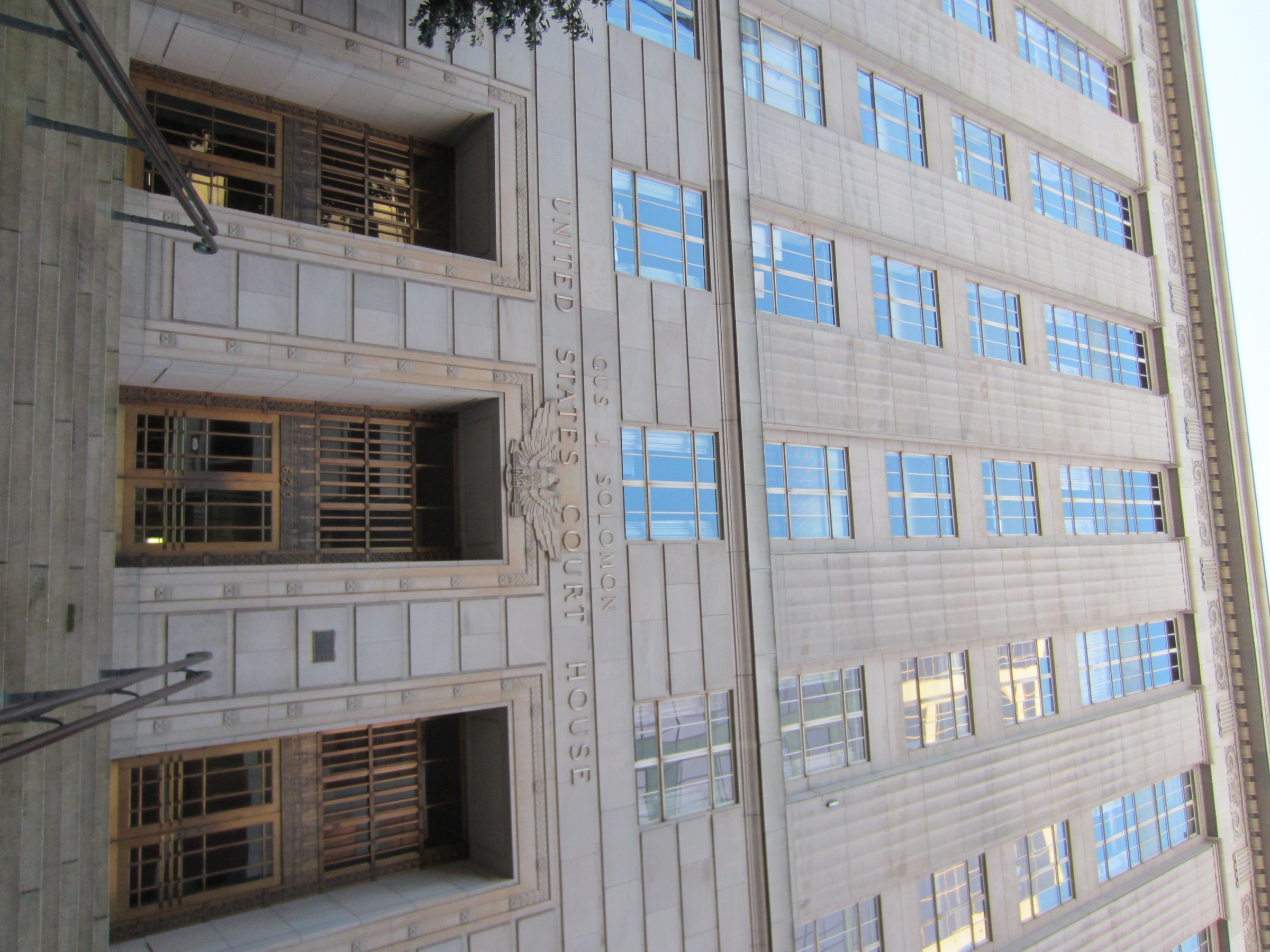 Gus J. Solomon United States Courthouse in 2012 (portrait view)