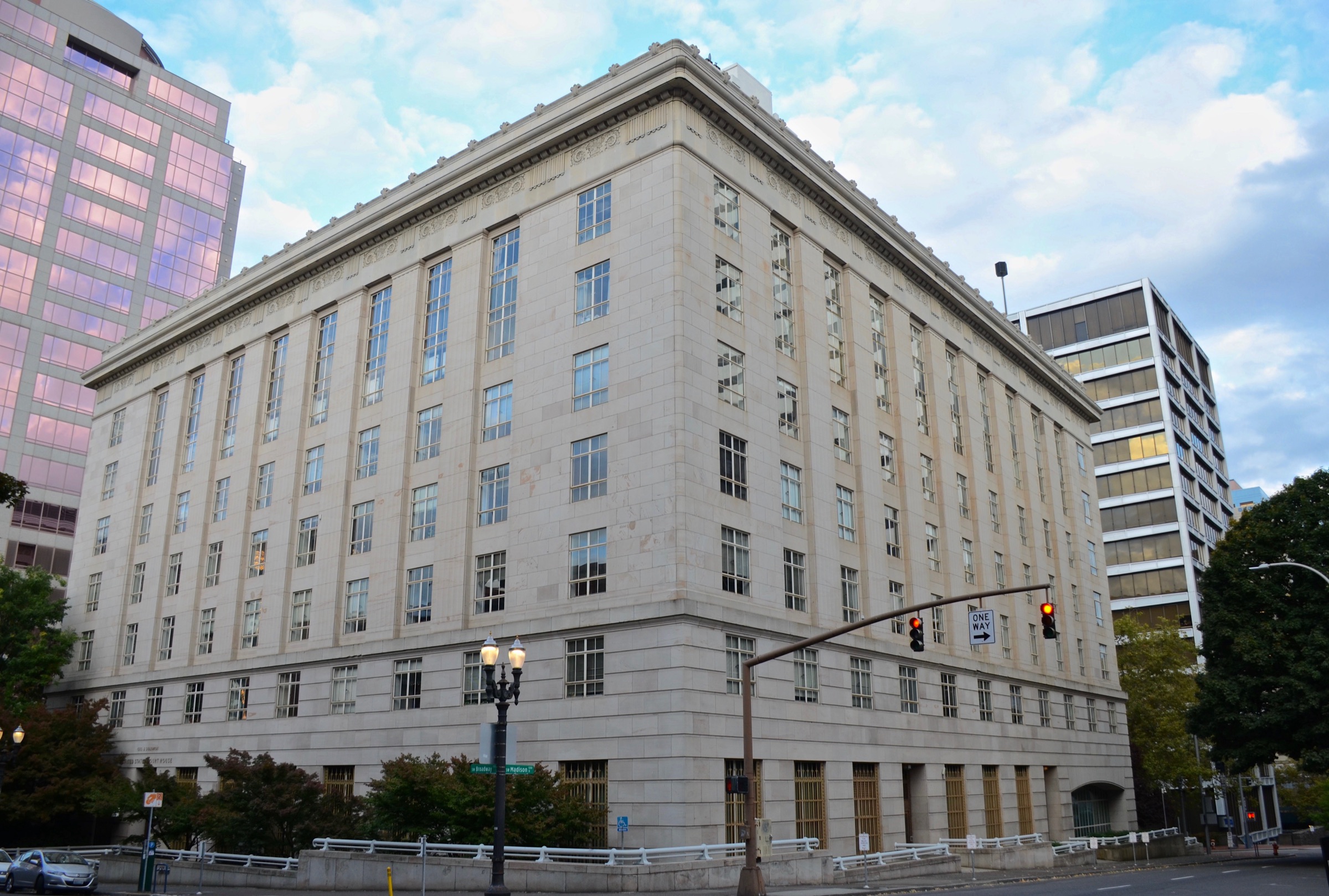 The courthouse seen from the west