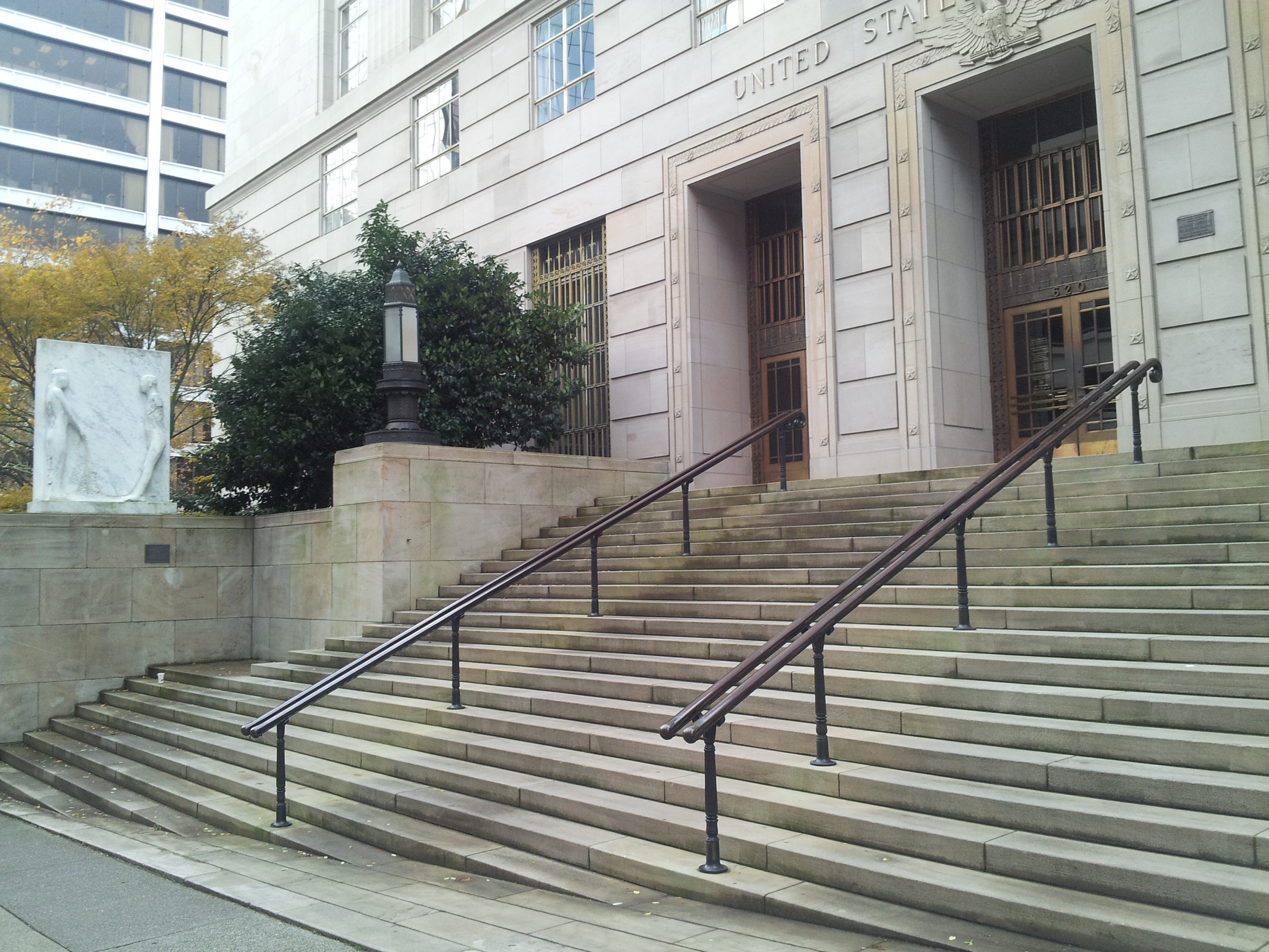 Front steps and entrance stairway, 2014