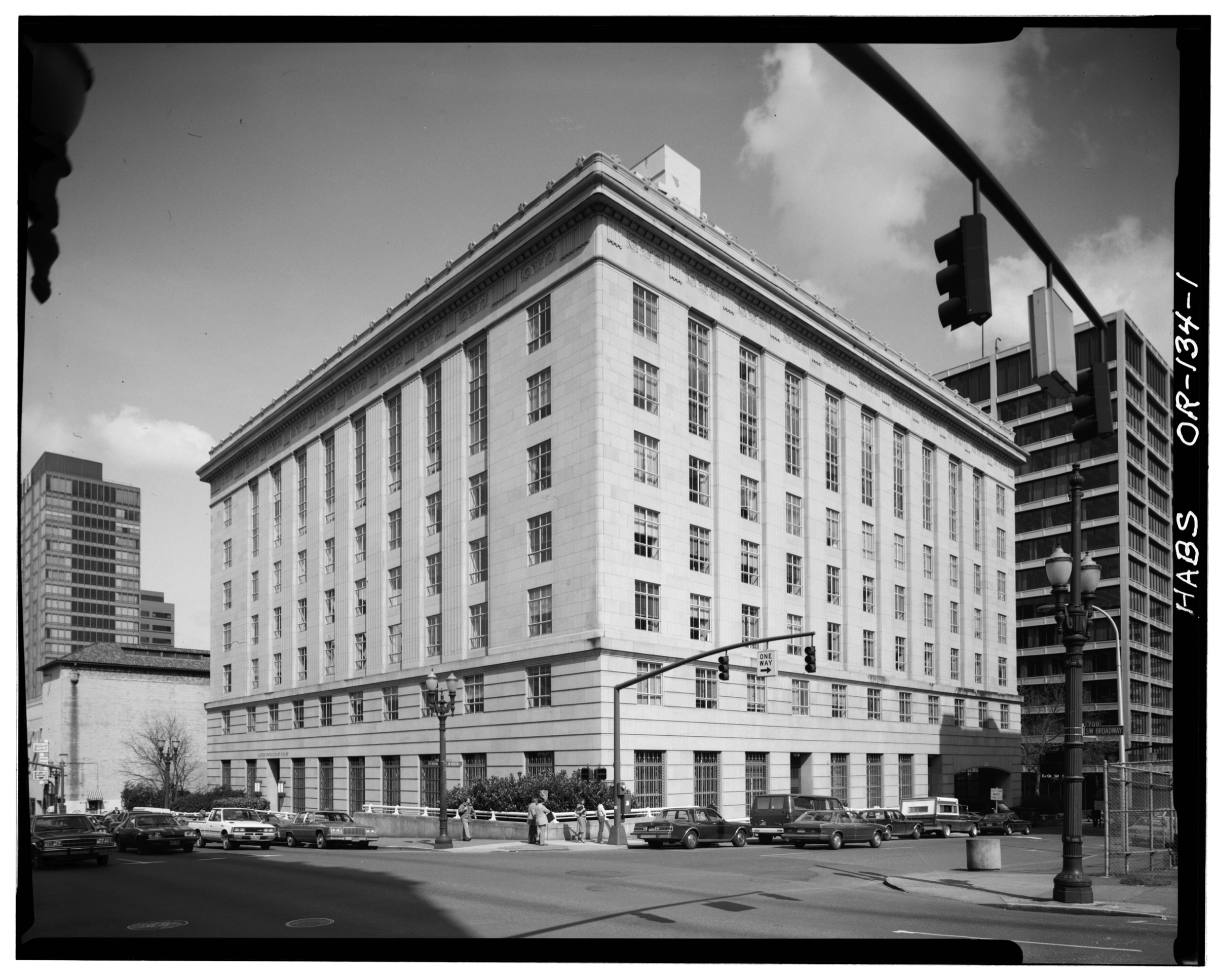 West and south (rear) facades — HABS documentation photograph