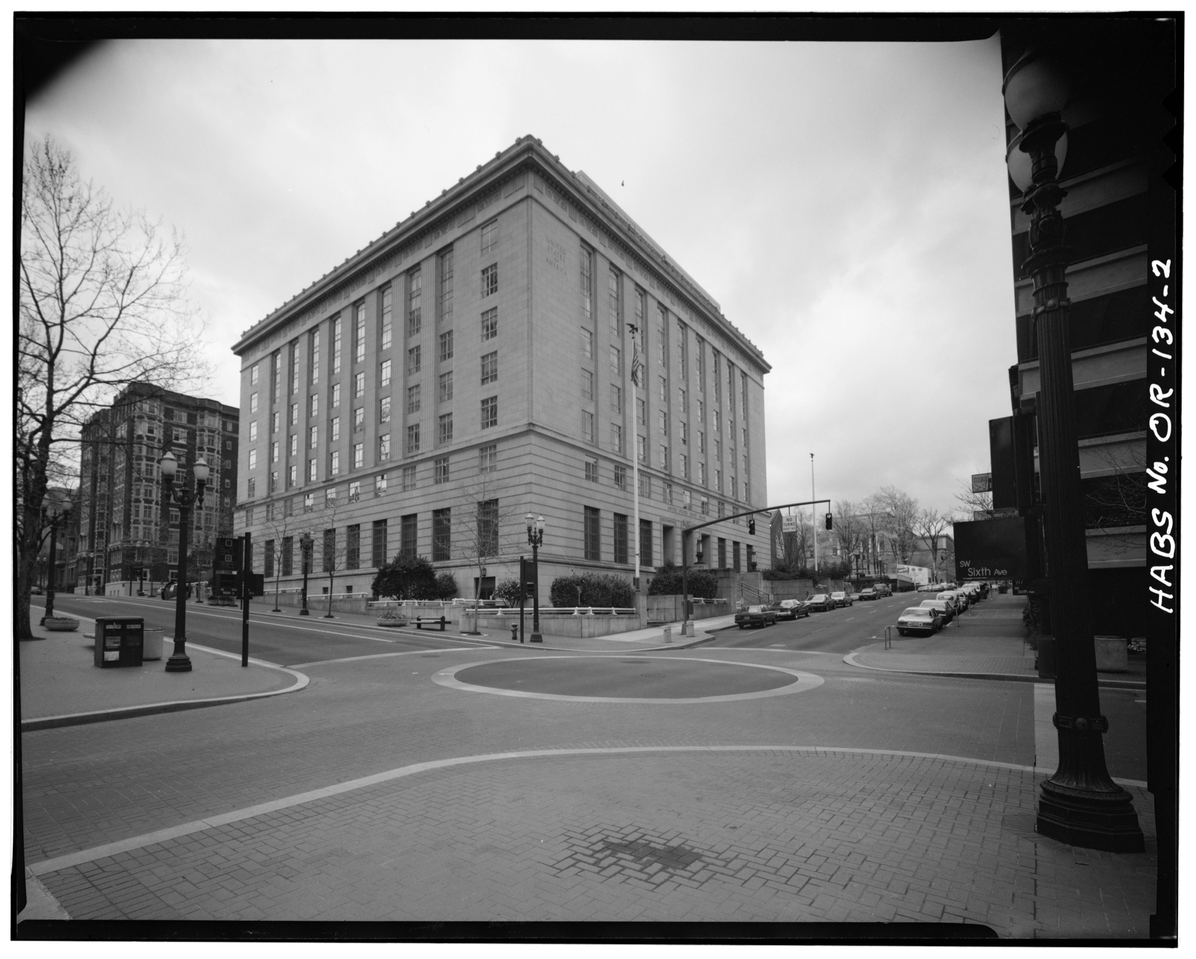East and north facades, with mall in foreground — HABS documentation photograph